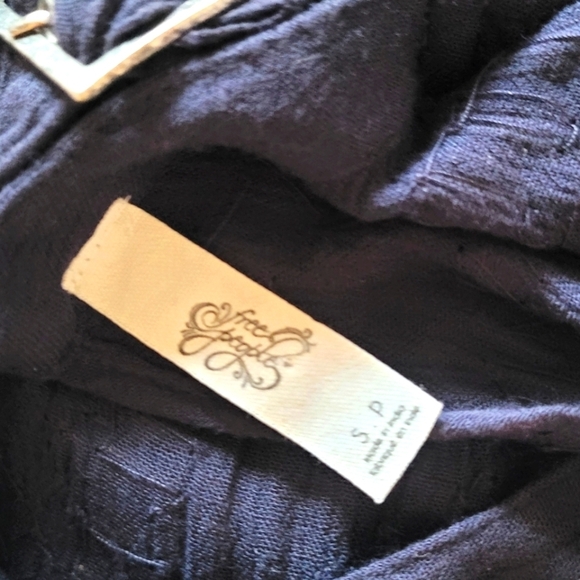 Free People - Ferris Wheel Black Bugle Bead High Neck Backless Top - Picture 7 of 8